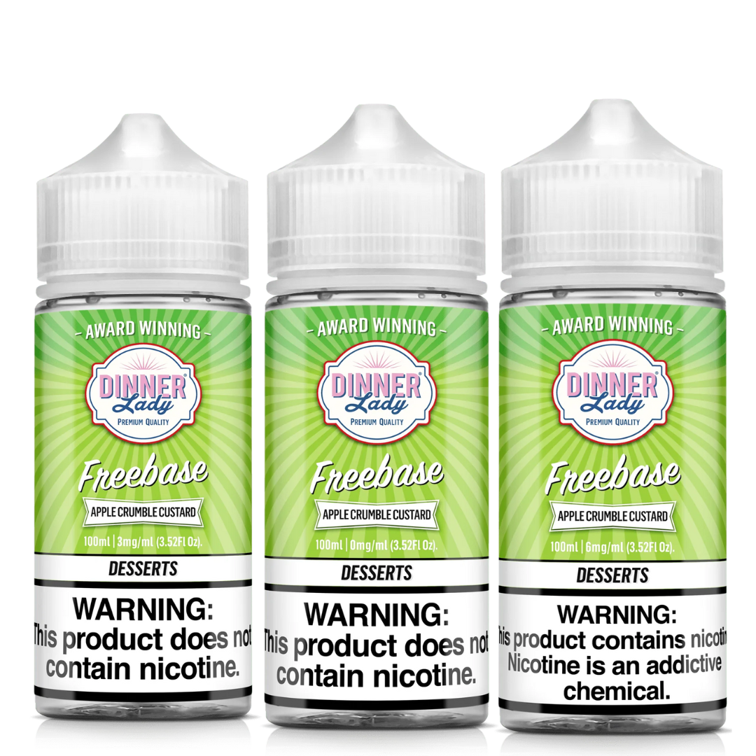 Dinner Lady Apple Crumble Custard Vape Juice 100ml (Sale)