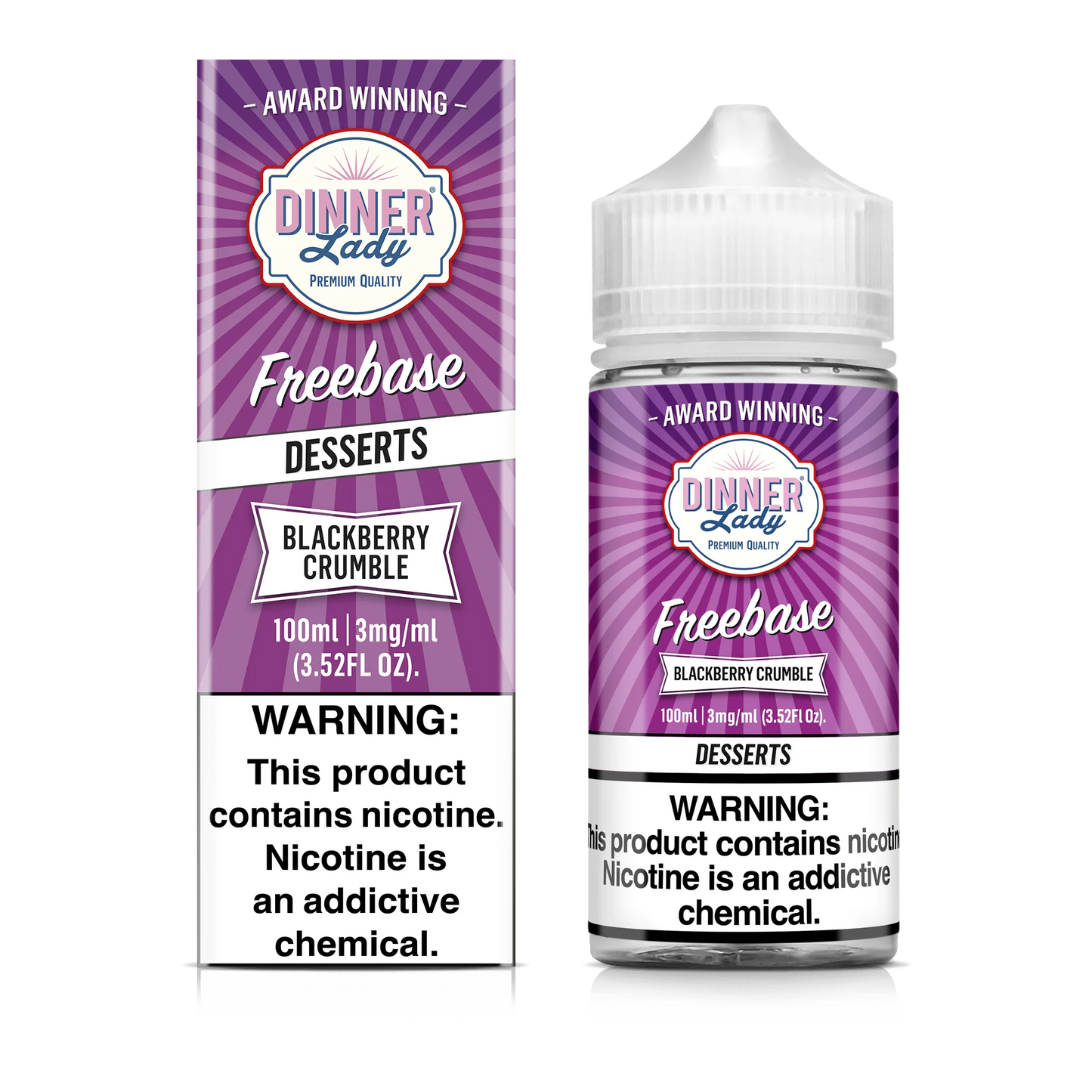 Dinner Lady Blackberry Crumble Vape Juice 100ml (Sale)