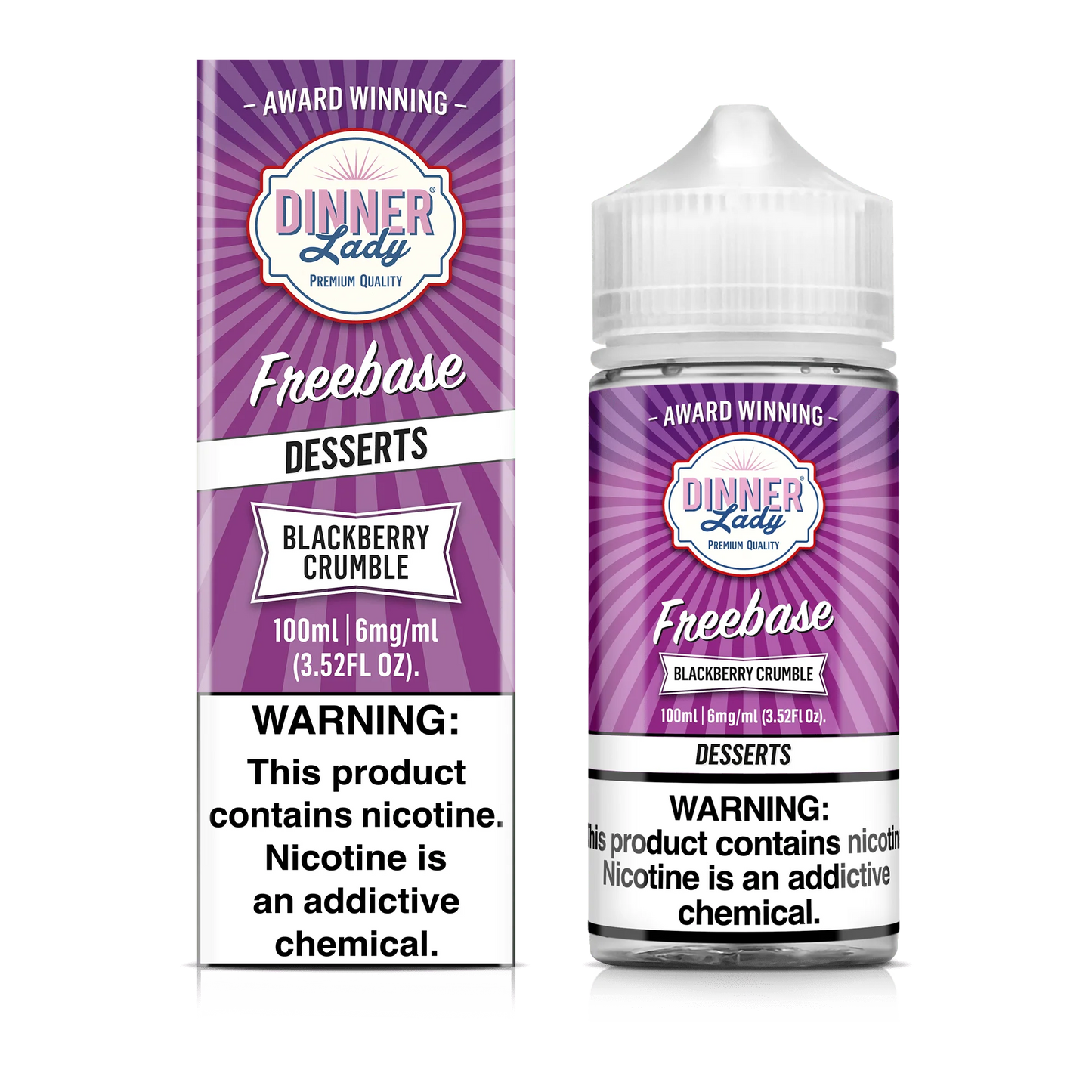 Dinner Lady Blackberry Crumble Vape Juice 100ml (Sale)
