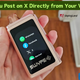 Swype vape showing social media apps like WhatsApp, Facebook, and X.