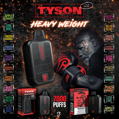 TYSON 2.0 Heavy Weight Single-use Kit 7000 Puffs