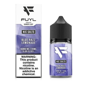 Dinner Lady FUYL Nic Salt Vape Juice Blue Razz Lemonade 30ml (Sale)