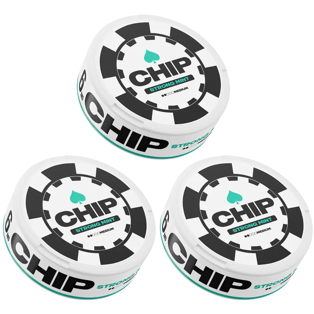 CHIP Nicotine Pouches - Strong Mint