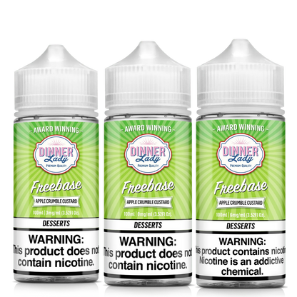 Dinner Lady Apple Crumble Custard Vape Juice 100ml (Sale)