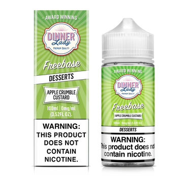 Dinner Lady Apple Crumble Custard Vape Juice 100ml (Sale)