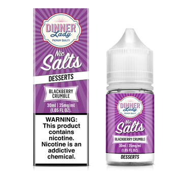Dinner Lady Nic Salt Blackberry Crumble Vape Juice 30ml (Sale)