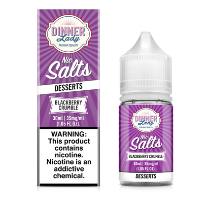 Dinner Lady Nic Salt Blackberry Crumble Vape Juice 30ml (Sale)