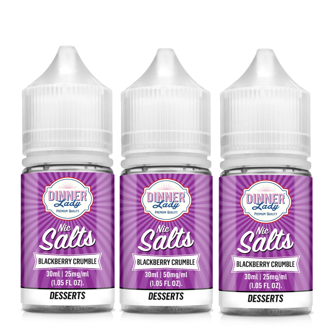 Dinner Lady Nic Salt Blackberry Crumble Vape Juice 30ml (Sale)
