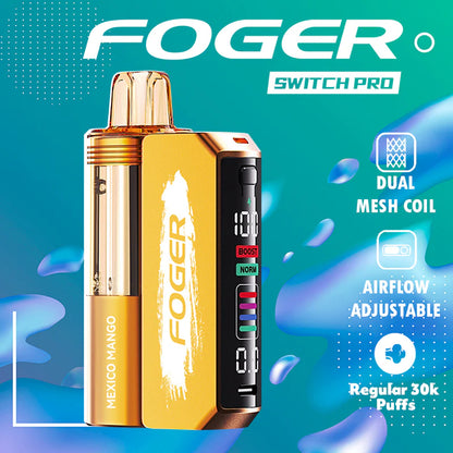 Foger Switch Pro 30K Replacement Pod - Tobacco