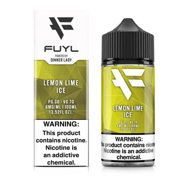Dinner Lady FUYL Vape Juice Lemon Lime Ice 100ml (Sale)