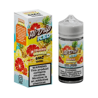 Hi-Drip Juice 6MG Hi-Drip Iced Island Orange 100ml Vape Juice