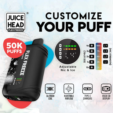 Juice Head Flex Freeze 50K Disposable Vape