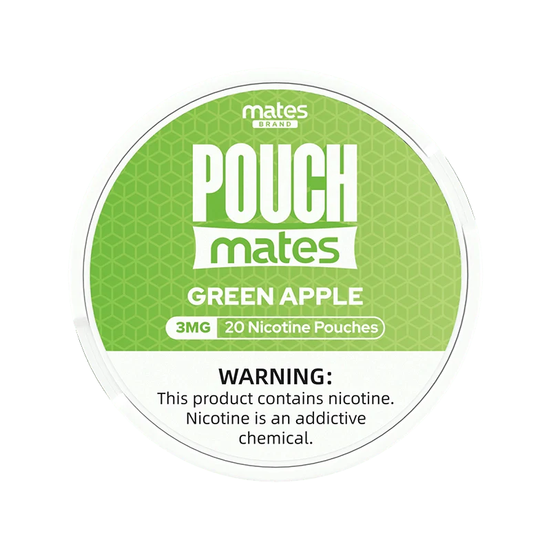 Mates Cigarette Solutions Green Apple / 3mg Mates Nicotine Pouches