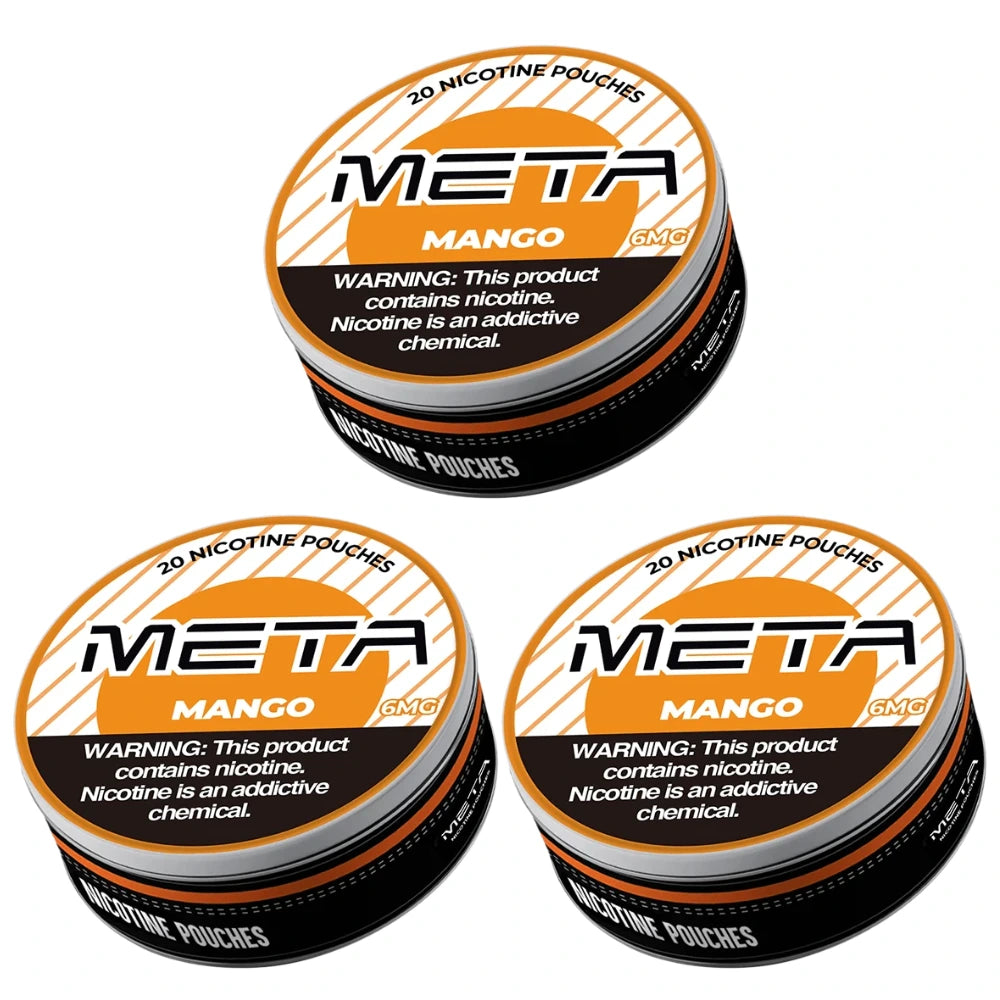 Meta nicotine pouches mango