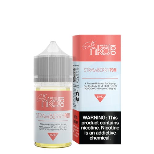 🎁 NKD 100 Salt Menthol Strawberry POM 30ml Nic Salt Vape Juice (Previously Brain Freeze) (100% off)