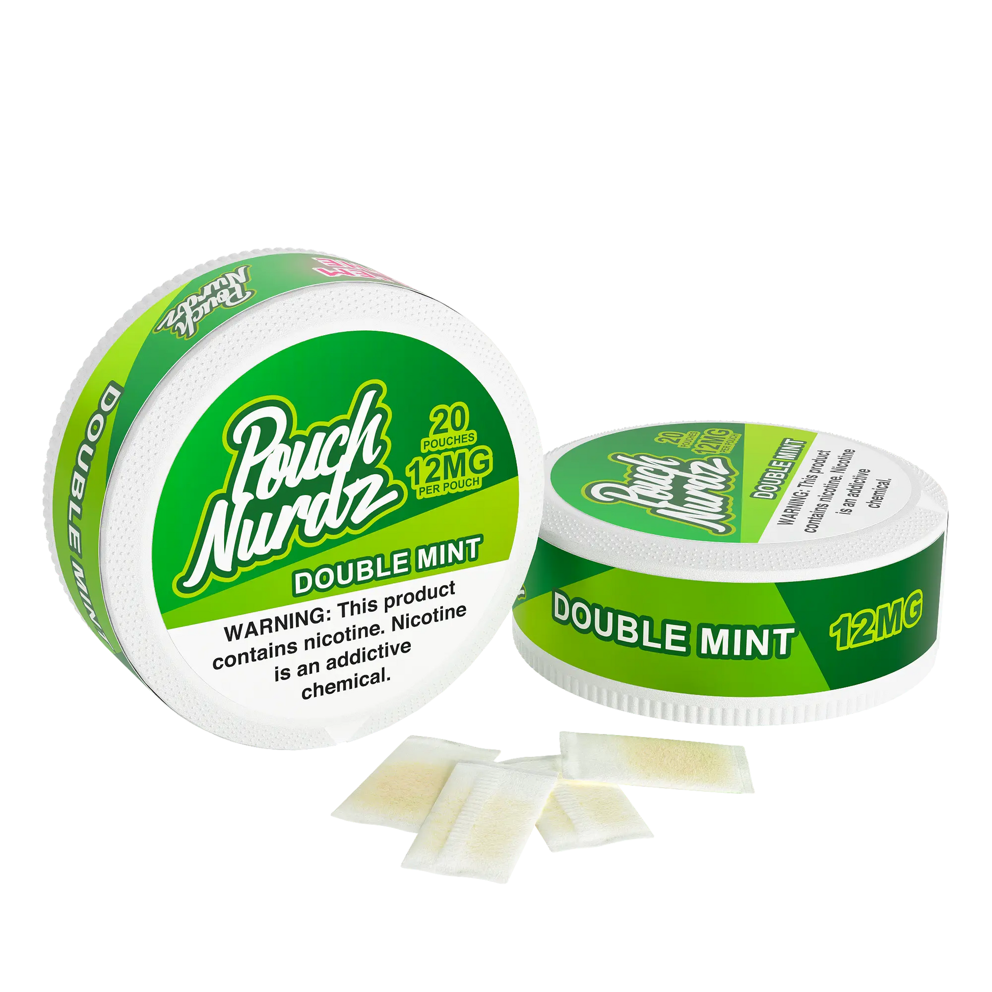 Pouch nurdz nicotine pouches double mint 12mg