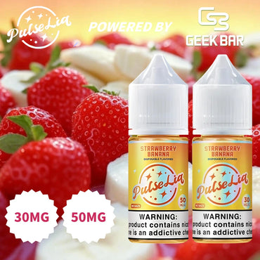Pulse liq nic salt vape juice strawberry banana 30ml
