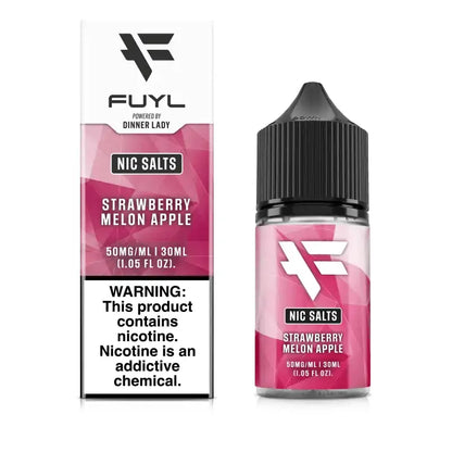 Dinner Lady FUYL Nic Salt Vape Juice Strawberry Melon Apple 30ml (Sale)