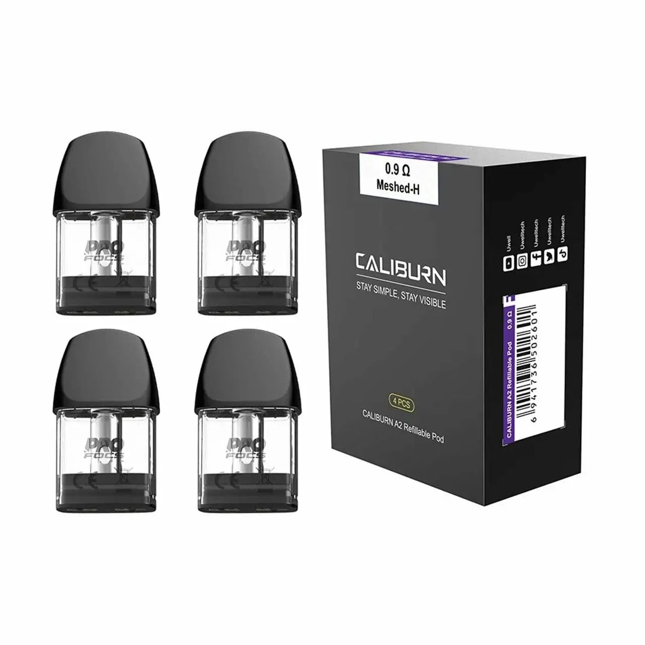 Uwell Caliburn A2 Replacement Pod (Pack of 4)