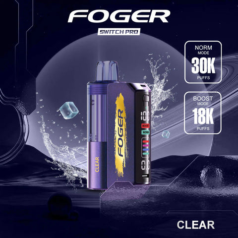 foger switch pro 30k disposable vape clear flavor