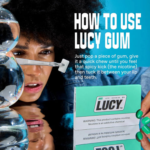 how to use lucy nicotine gums
