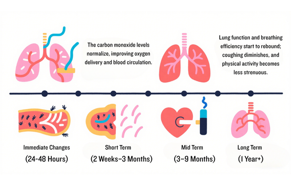 what happens to the body when switching from smoking to vaping