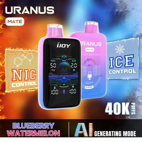 ijoy uranus mate 40k ai ice-nic control disposable vape
