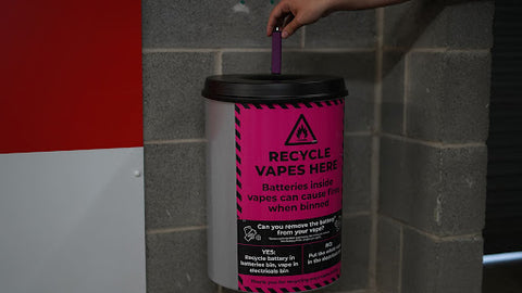 how to properly dispose of recycle disposable vapes