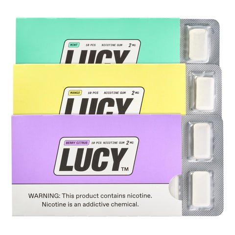 lucy nicotine gum isn t used like regular chewing gum