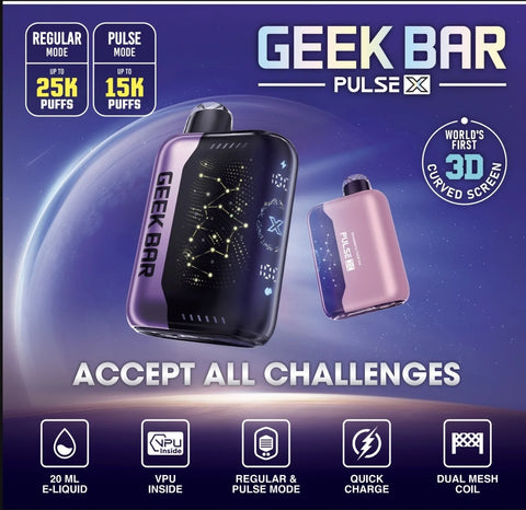 geek bar pulse x 25k disposable vape